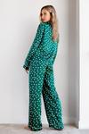 NastyGal Star Satin Pyjama Shirt and Trousers Set thumbnail 4