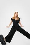 NastyGal When It Suits You High-Waisted Wide-Leg Trousers thumbnail 1
