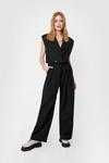 NastyGal When It Suits You High-Waisted Wide-Leg Trousers thumbnail 2