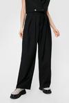 NastyGal When It Suits You High-Waisted Wide-Leg Trousers thumbnail 3