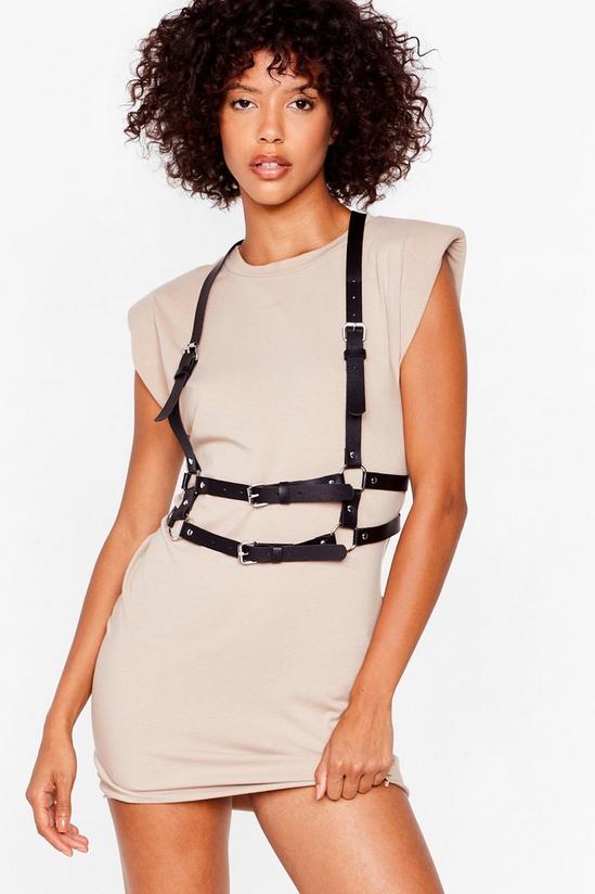 NastyGal Faux Leather Buckle Detail Body Harness 1