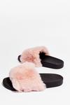 NastyGal Teddy When You Are Faux Fur Sliders thumbnail 4