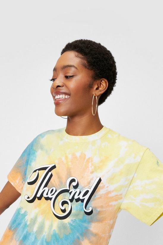 NastyGal The End Graphic Tie Dye T-Shirt 1