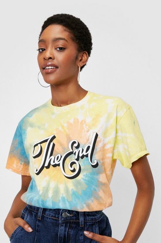 NastyGal The End Graphic Tie Dye T-Shirt 3