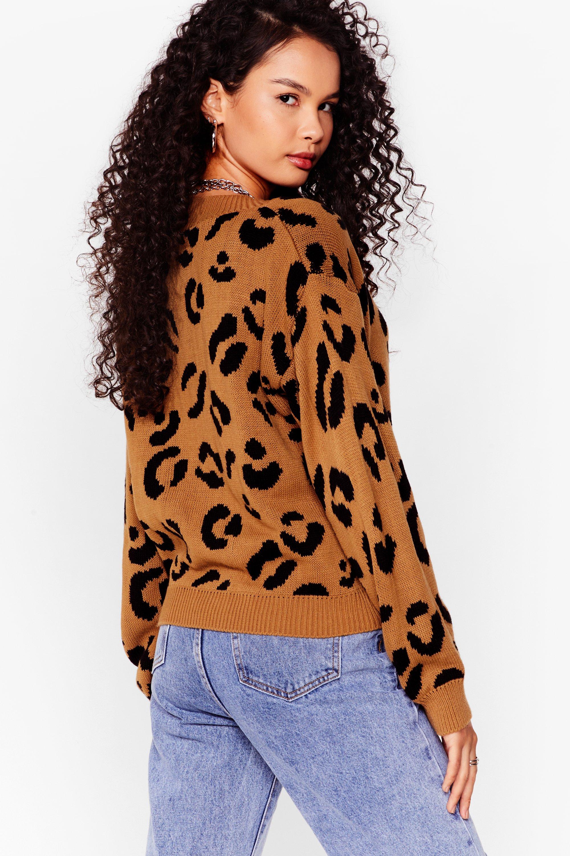 Women's Knit Finished With You Leopard Cardigan | Boohoo UK