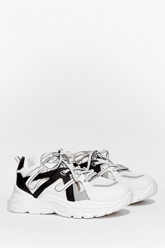 NastyGal In and Out Contrasting Chunky Sneakers 2