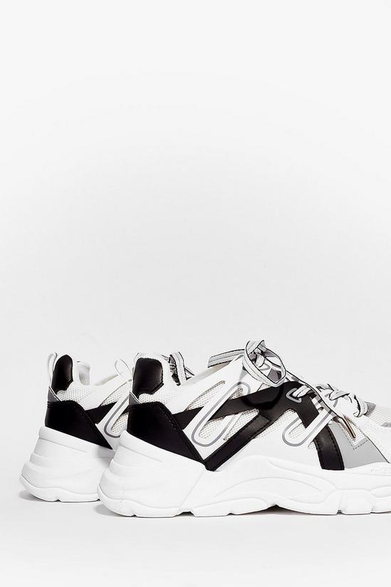 NastyGal In and Out Contrasting Chunky Sneakers 3