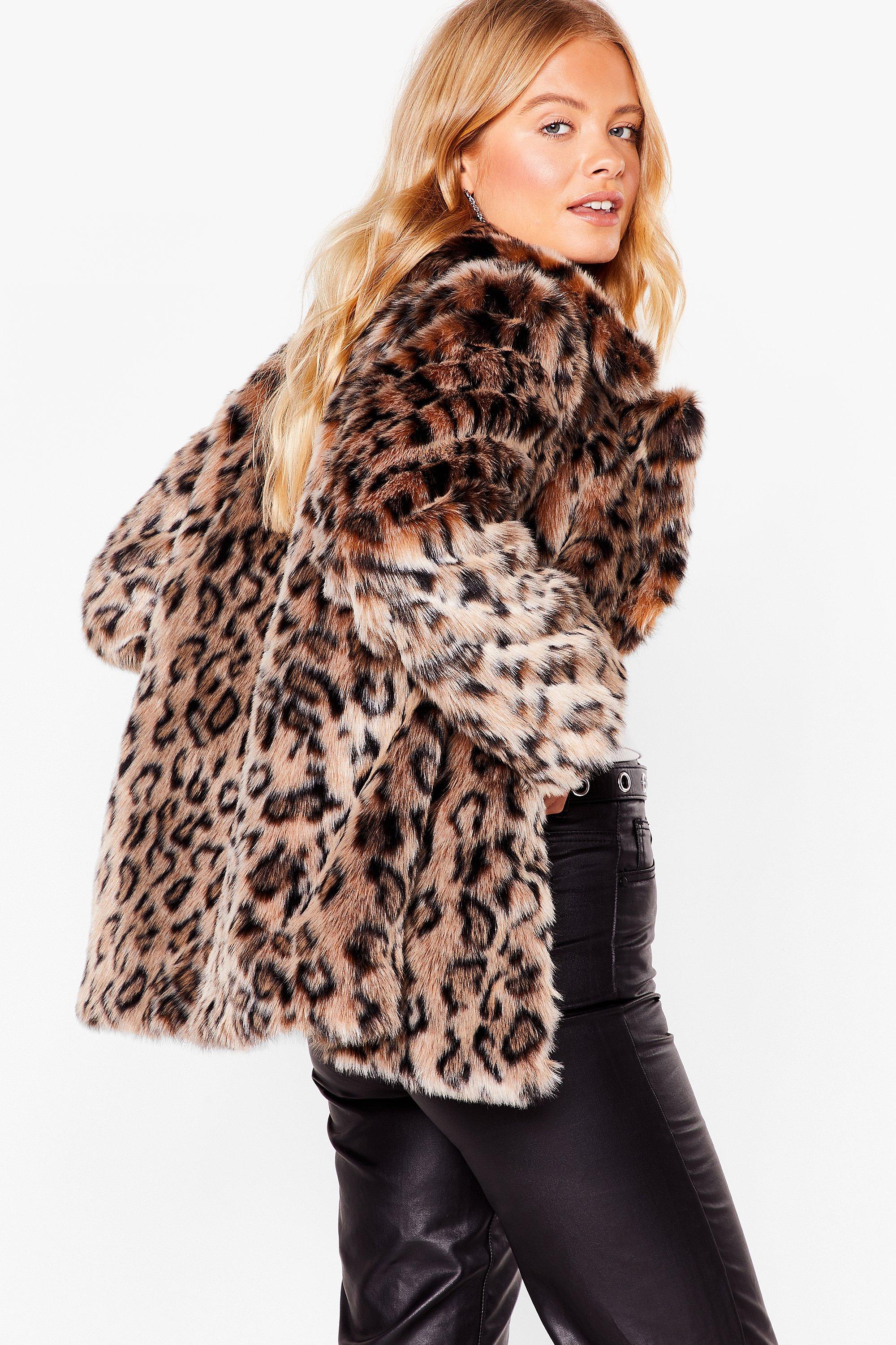 Boohoo leopard clearance print coat