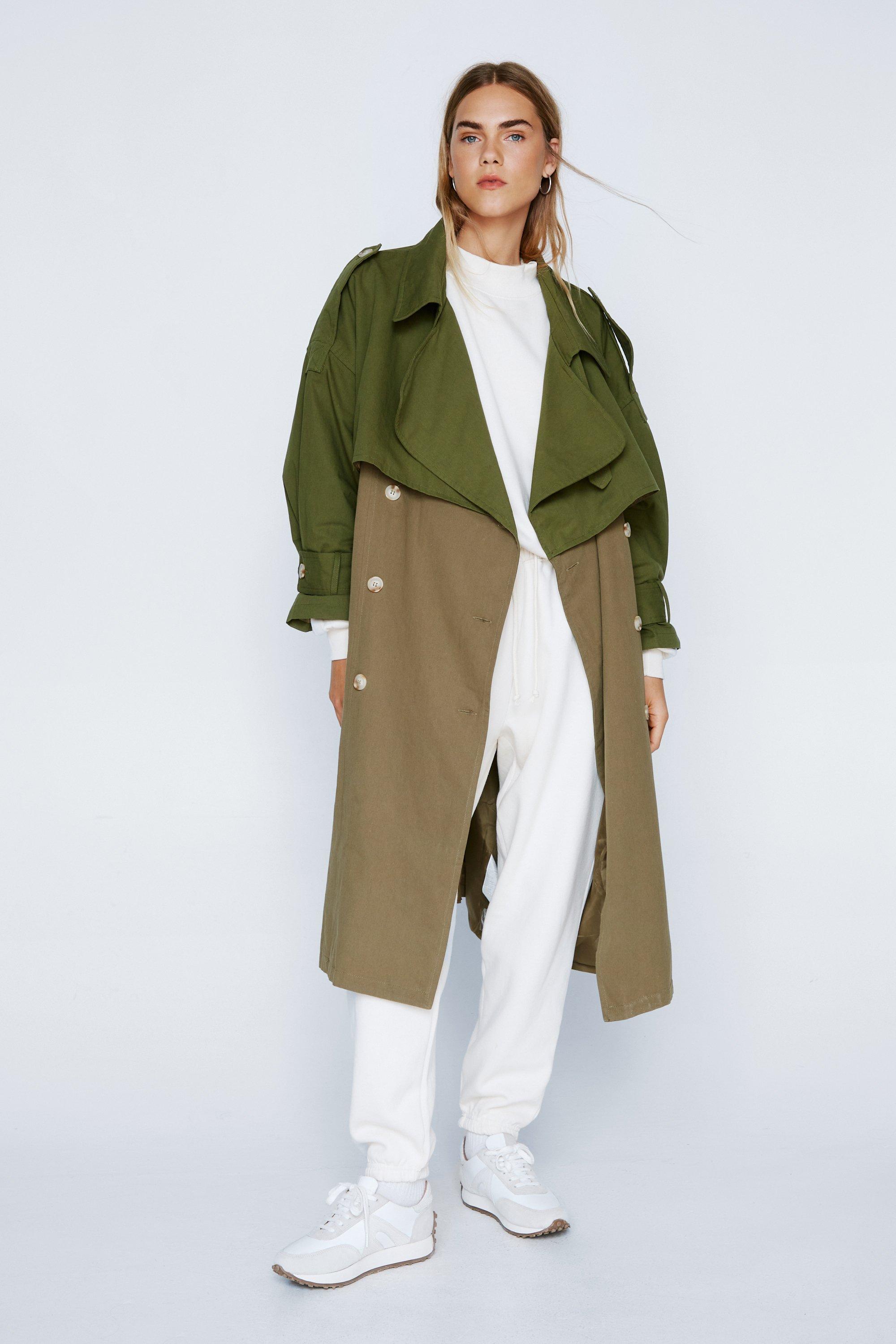 Oversized on sale trench coat