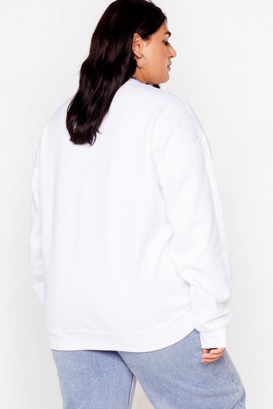 NastyGal Plus Size Wild Flower Graphic Sweatshirt 4