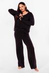 NastyGal Knit Pause Plus Size Jumper and Trousers Lounge Set thumbnail 1