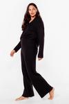 NastyGal Knit Pause Plus Size Jumper and Trousers Lounge Set thumbnail 3