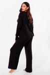NastyGal Knit Pause Plus Size Jumper and Trousers Lounge Set thumbnail 4