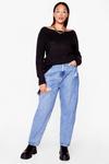 NastyGal Turn Knit Up Off-the-Shoulder Plus Size Jumper thumbnail 3