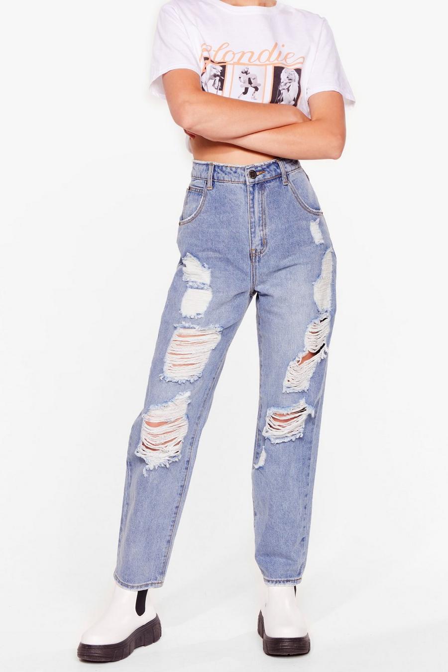 Light blue Don't Shred a Tear Distressed Jeans