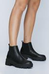 NastyGal Cleated Faux Leather Chelsea Boots thumbnail 1