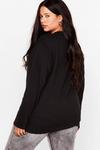 NastyGal Where There's a Chill Oversized Plus Sweatshirt thumbnail 4