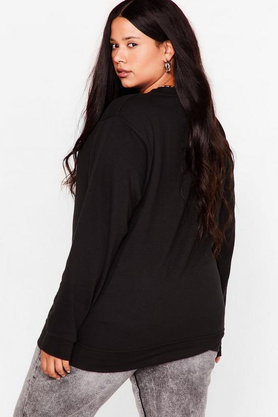 NastyGal Where There's a Chill Oversized Plus Sweatshirt 4