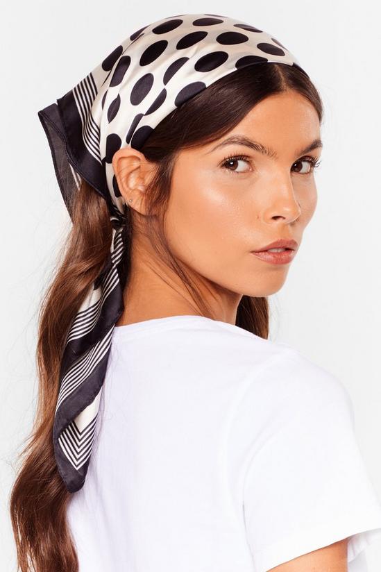 NastyGal Polka Dot Satin Headscarf 1
