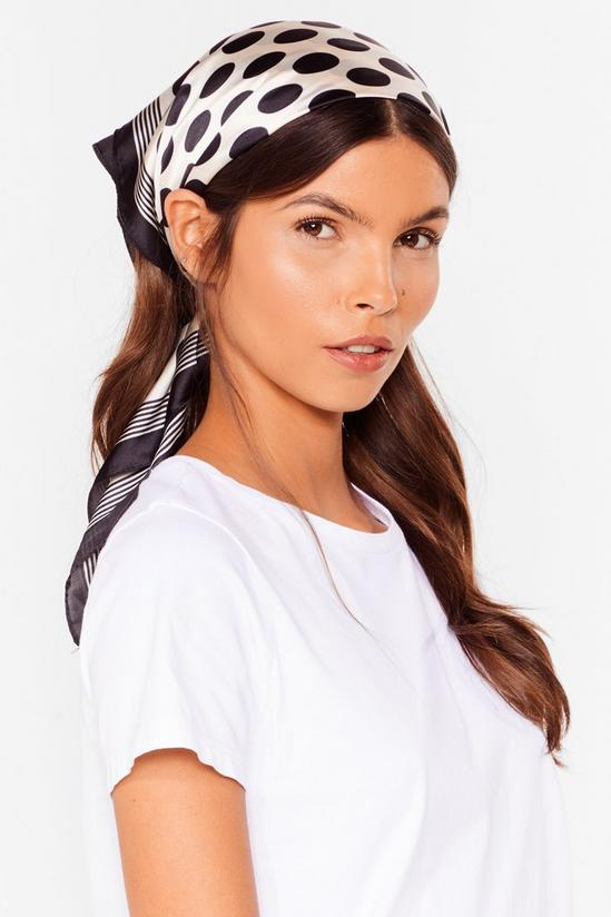 NastyGal Polka Dot Satin Headscarf 2