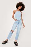 NastyGal Relaxed Distressed Straight Leg Jeans thumbnail 1