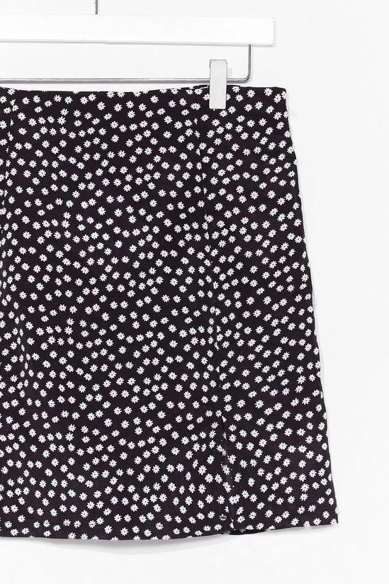 NastyGal Daisy Floral Slit Mini Skirt 2