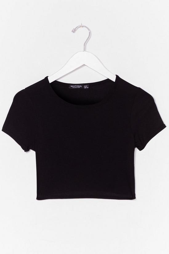 NastyGal Short Sleeve Cropped T-Shirt 1