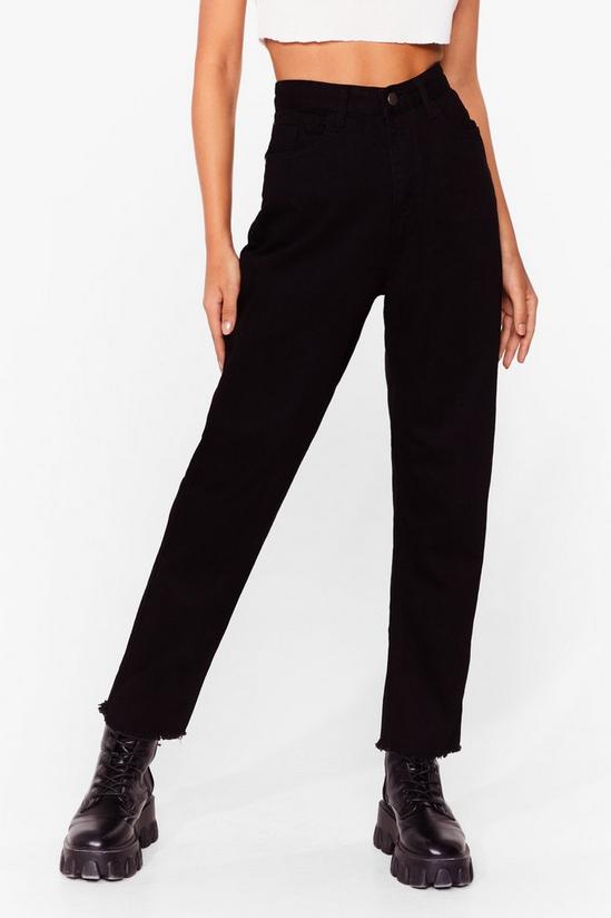 NastyGal In Raw of You High-Waisted Mom Jeans 2
