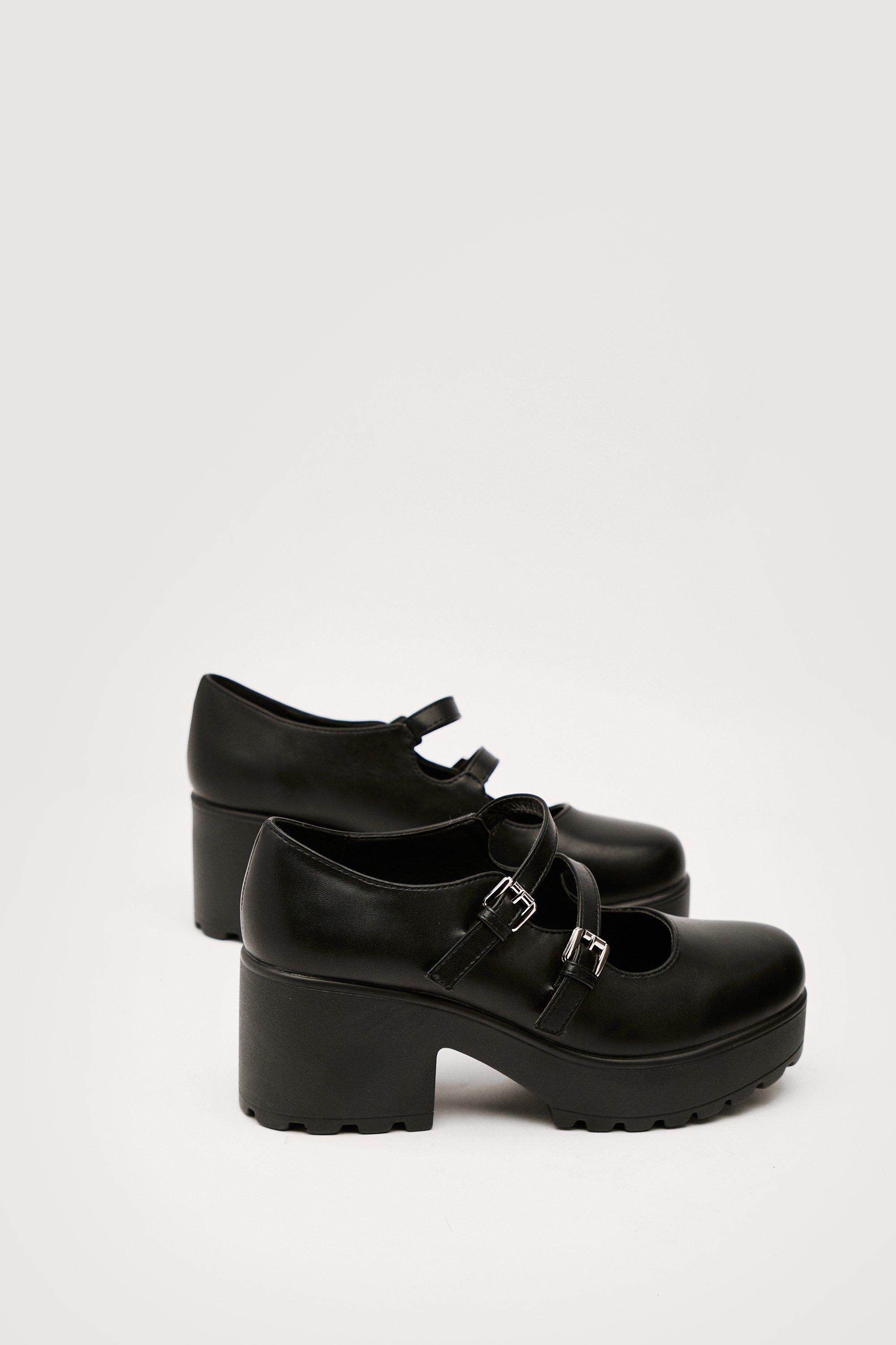 Mary jane double online buckle shoes