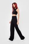 NastyGal Crop Top and Wide Leg Trousers Set thumbnail 3