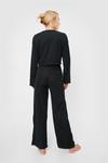 NastyGal Long Sleeve Crop Top And Trousers Set thumbnail 4