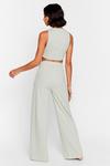 NastyGal Side Show Crop Top and Wide-Leg Trousers Lounge Set thumbnail 4