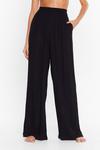 NastyGal Crinkle High Waisted High Leg Cover Up Trousers thumbnail 2