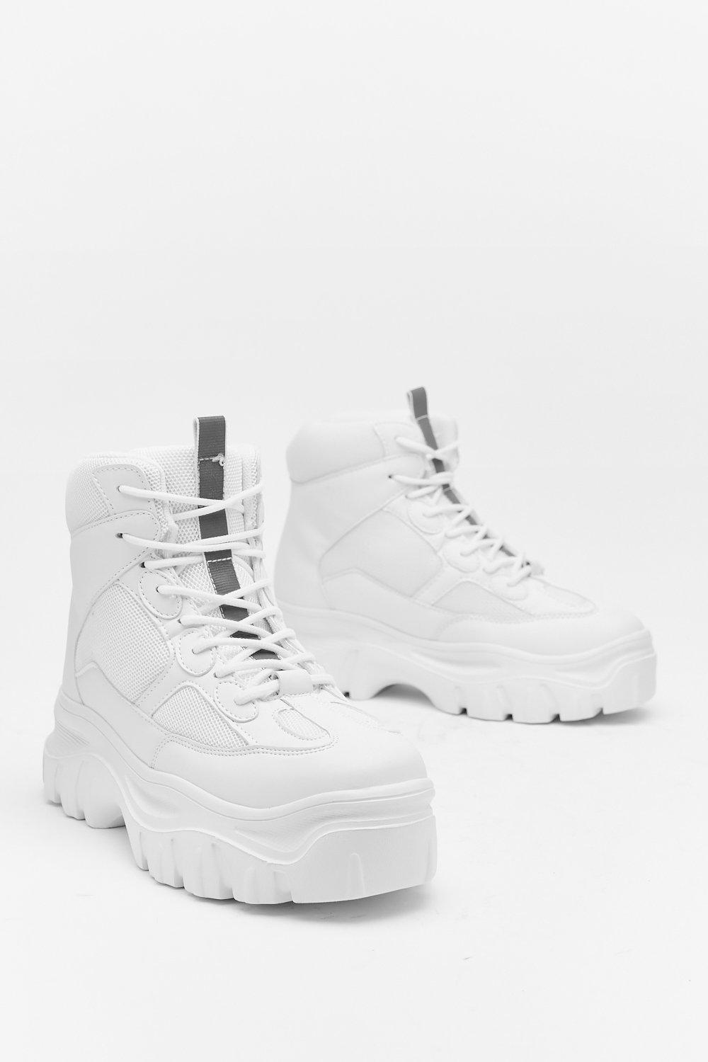 High top clearance chunky trainers