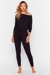 NastyGal Weekend Loading Knit Jumper and Joggers Lounge Set thumbnail 2