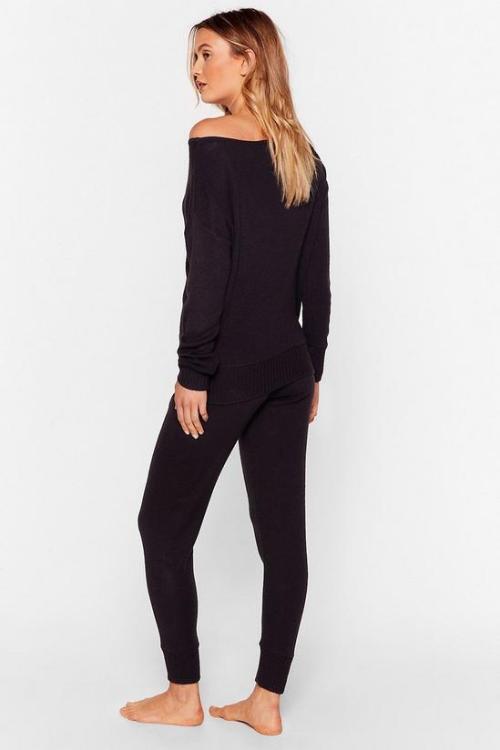 NastyGal Weekend Loading Knit Jumper and Joggers Lounge Set 4