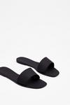 NastyGal Faux Leather Square Toe Sliders thumbnail 1