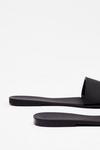 NastyGal Faux Leather Square Toe Sliders thumbnail 4