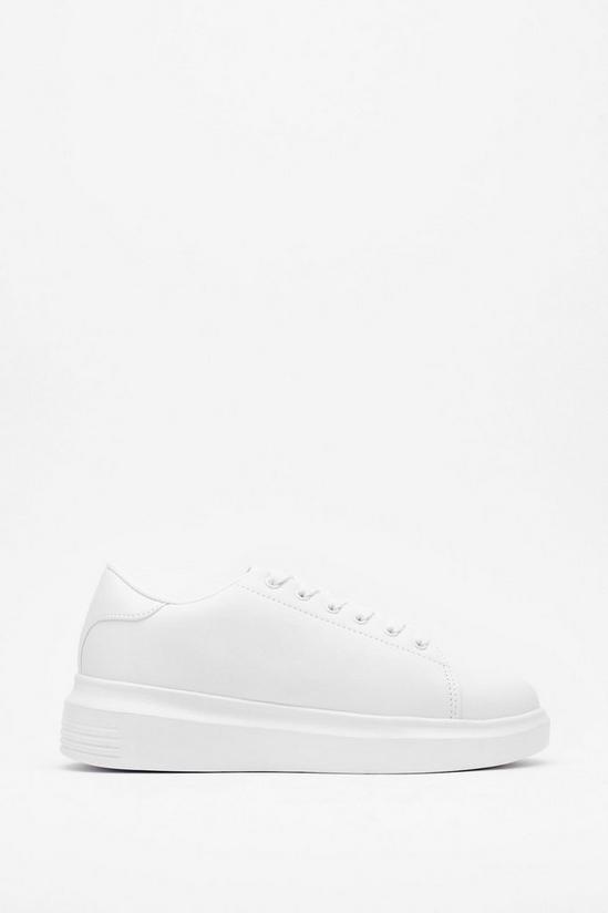 NastyGal Just Run With It Faux Leather Sneakers 2