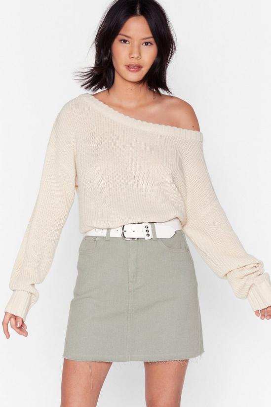 NastyGal Knit's My Way Off-the-Shoulder Jumper 2