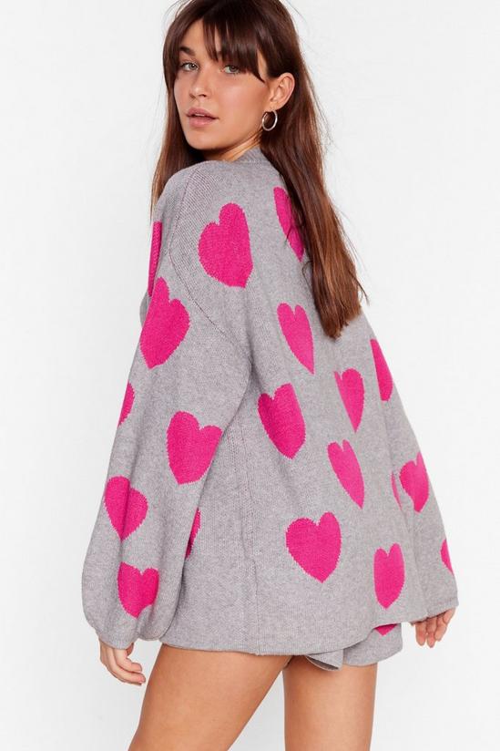 NastyGal Looks Heart Jumper and Shorts Lounge Set 3