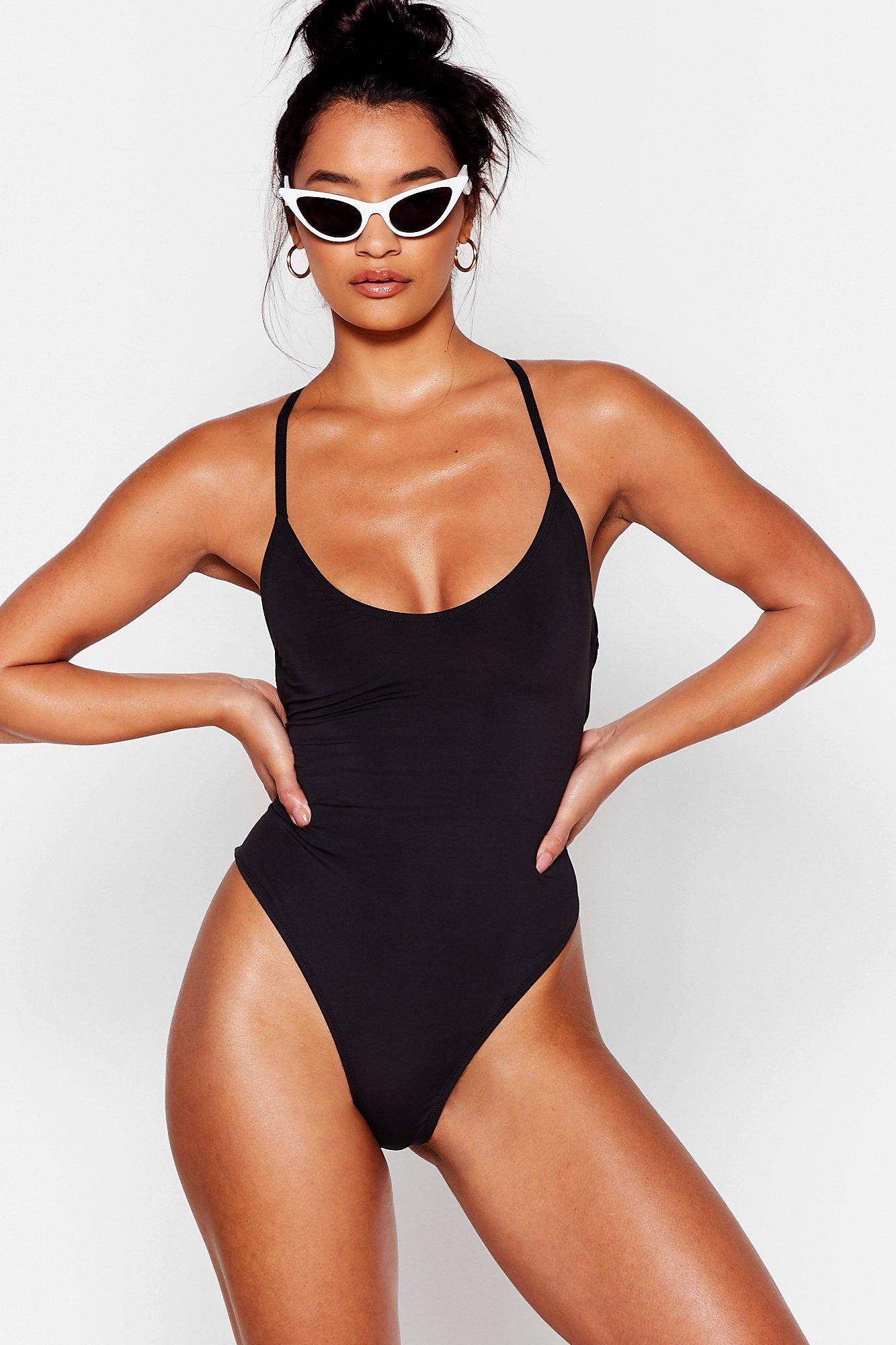 Strappy back bathing on sale suit