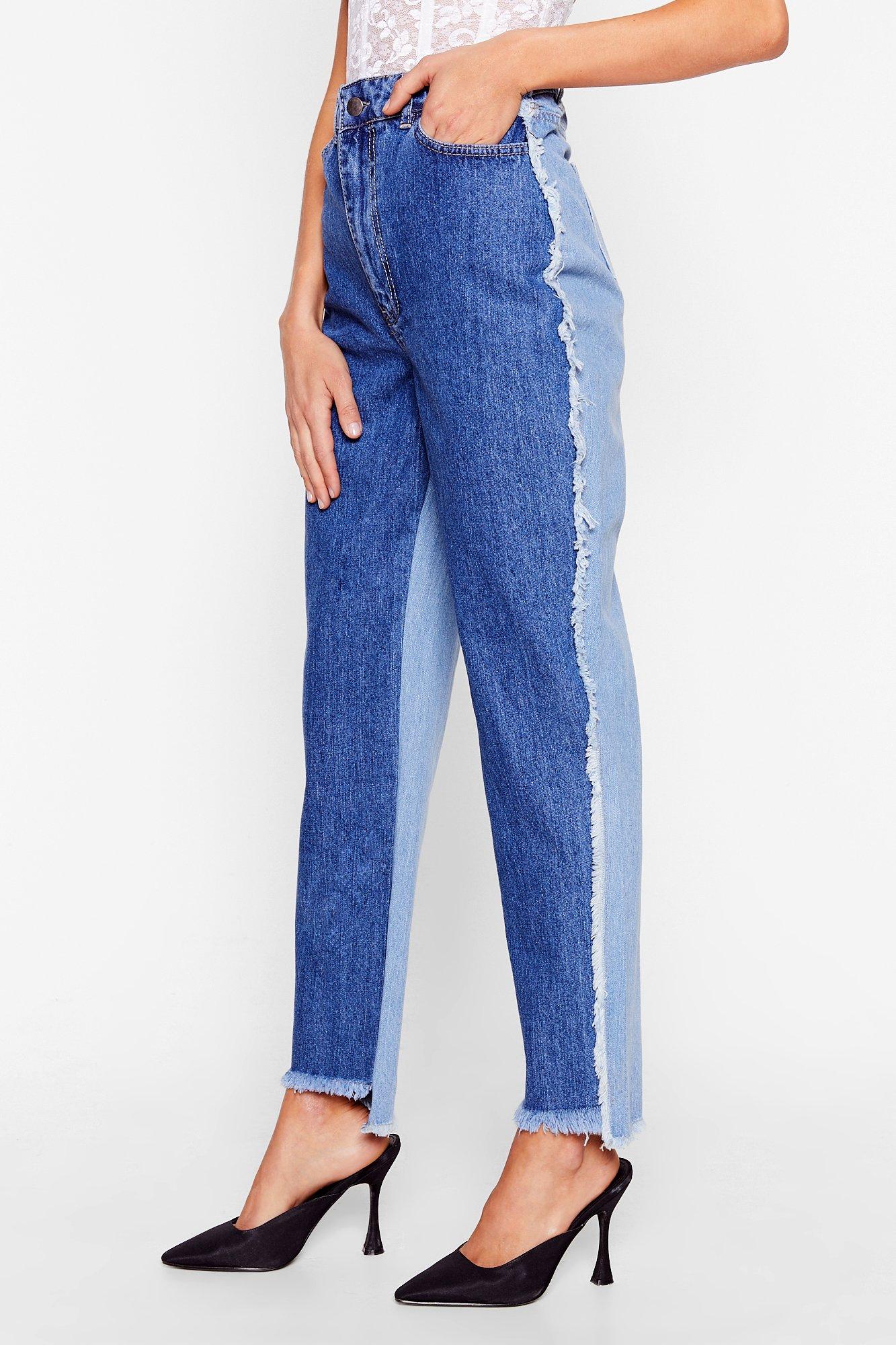 Nasty gal two tone 2024 jeans