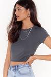 NastyGal Basic Crop Fitted T-Shirt thumbnail 2