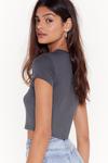 NastyGal Basic Crop Fitted T-Shirt thumbnail 3
