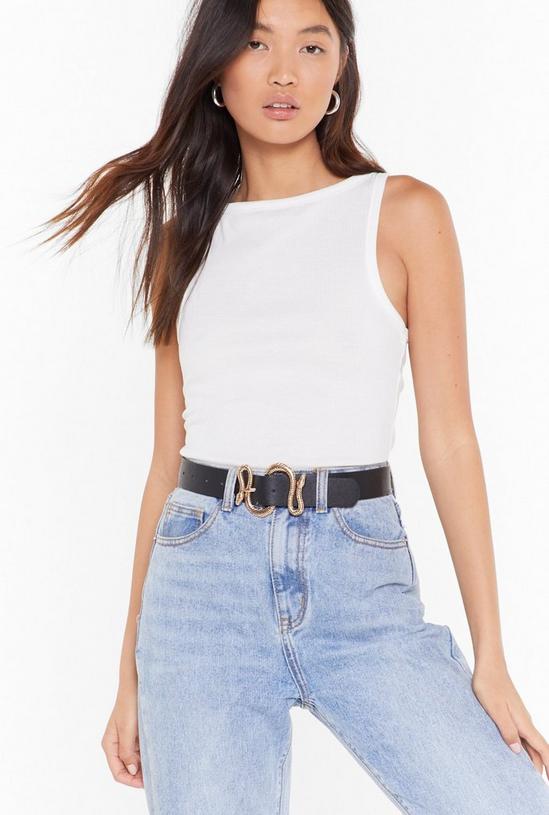 NastyGal It's Yours for the Snake-ing Faux Leather Belt 1