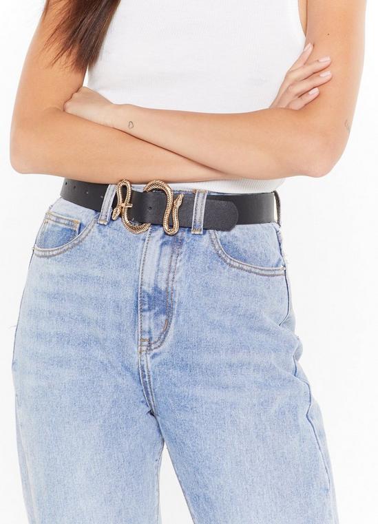 NastyGal It's Yours for the Snake-ing Faux Leather Belt 2