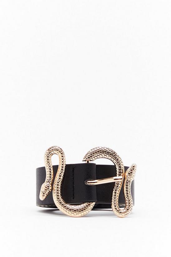 NastyGal It's Yours for the Snake-ing Faux Leather Belt 3