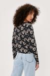 NastyGal Nothing Bud Flowers Floral Button-Down Blouse thumbnail 4