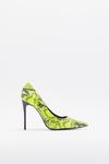NastyGal Don't Listen to Snake News Faux Leather Court Heels thumbnail 3